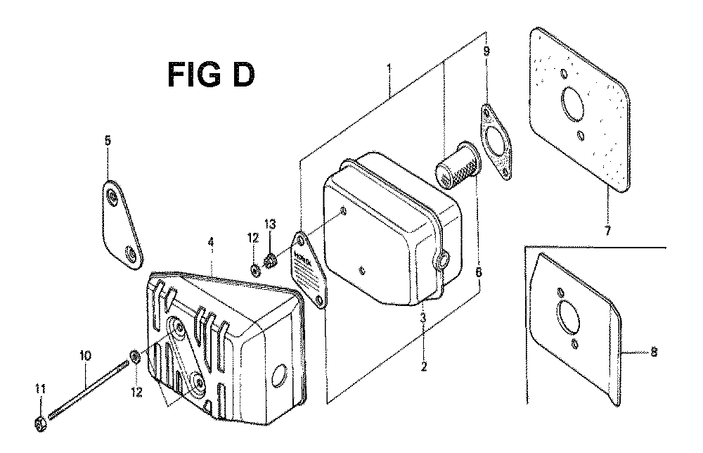 Fig-3 Diagram and Parts List for GXV120 Type SFLY Honda Engine
