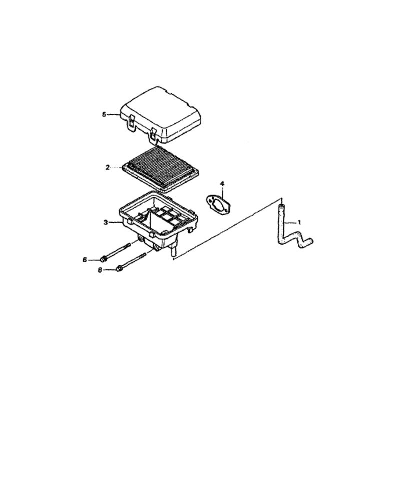 Air Cleaner Diagram and Parts List for GCV-160-AQHA2  Honda Engine