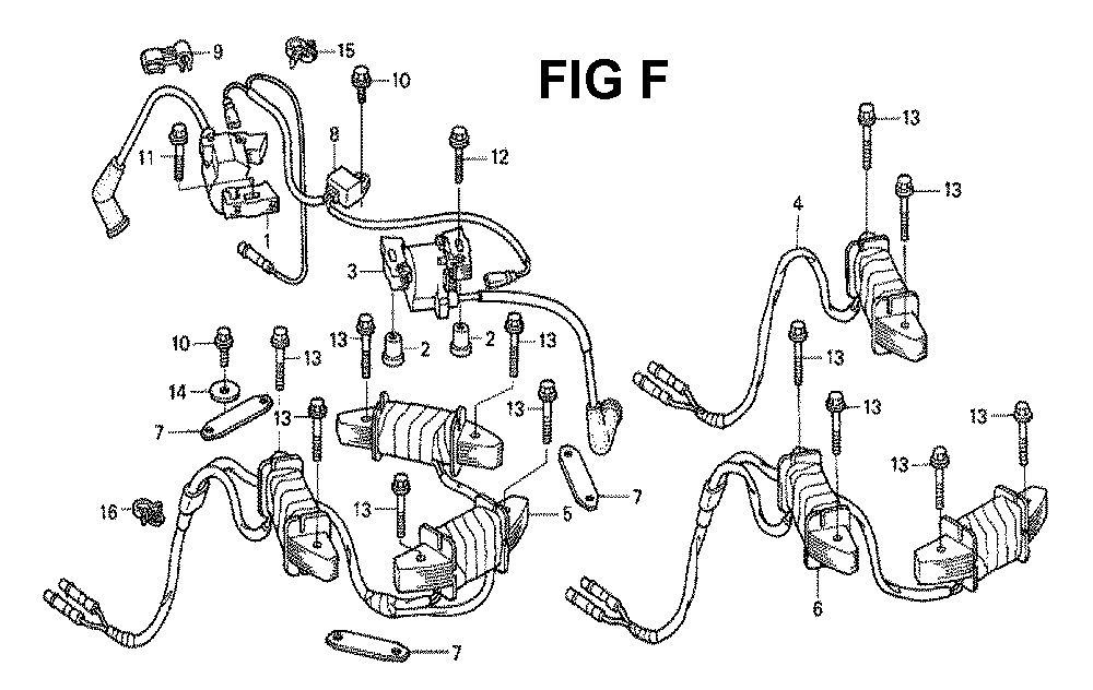 Fig-15 Diagram and Parts List for GXV530 Type QXU4 Honda Engine