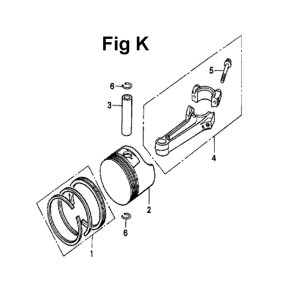 Fig-9 Diagram and Parts List for GXV140 Type A1KT Honda Engine