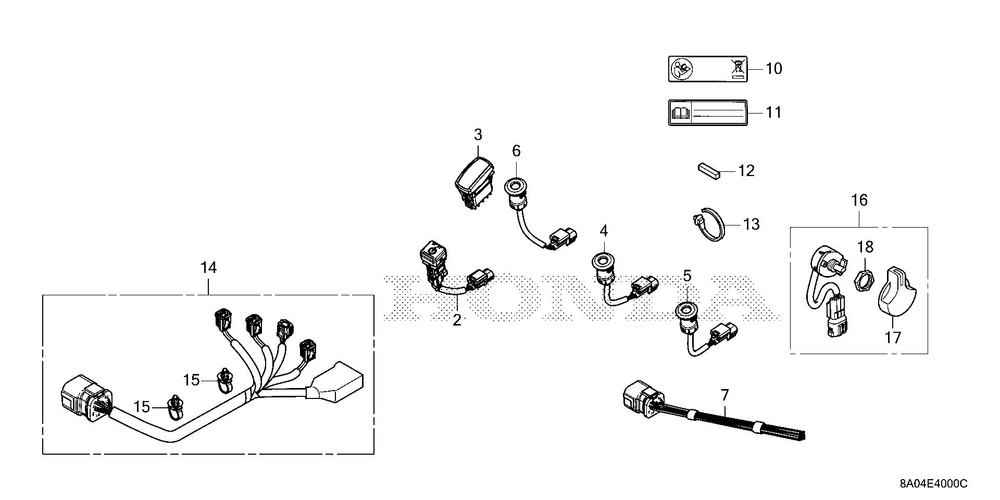 Other Parts Diagram and Parts List for GXE20H (Type S3)(GMABK-1000001-9999999) Honda Engine