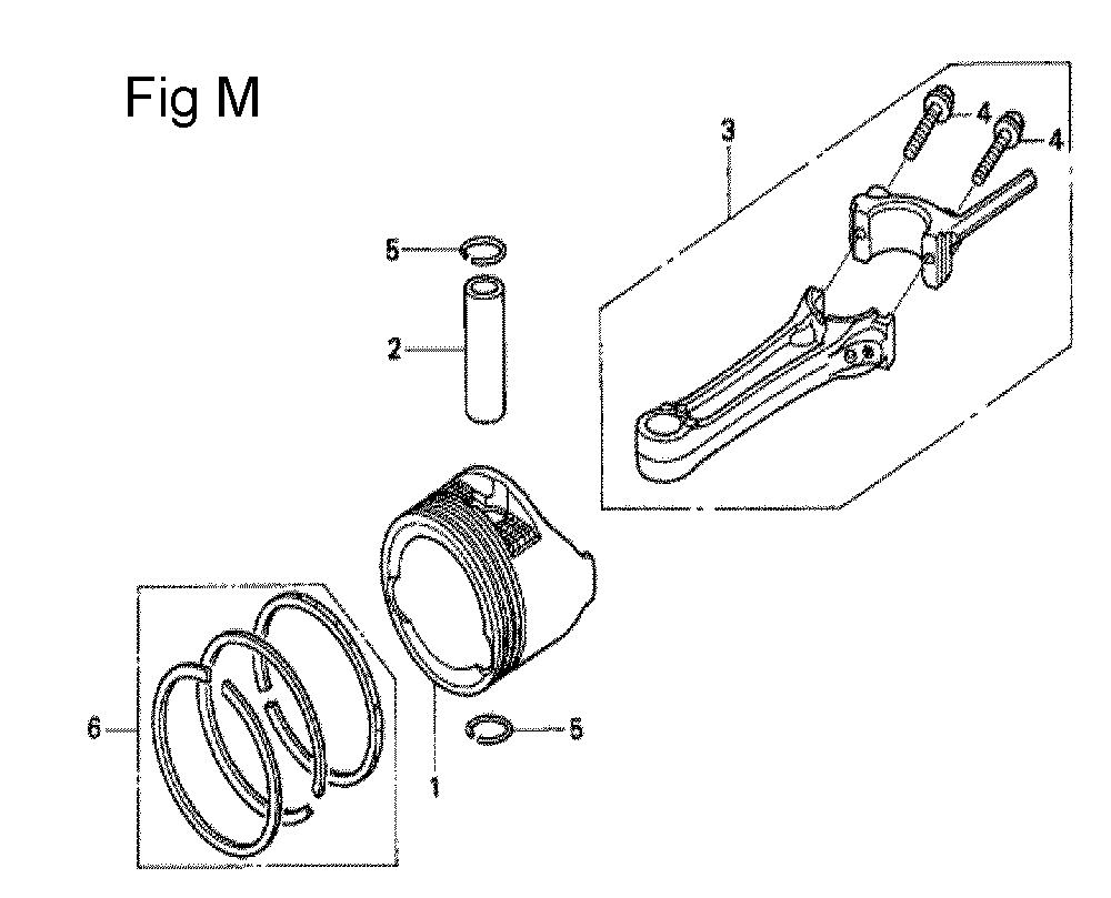 Fig-13 Diagram and Parts List for GCV160LA0 Type S1M Honda Engine
