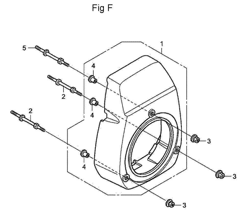 Fig-6 Diagram and Parts List for GC190A Type QEA2 Honda Engine