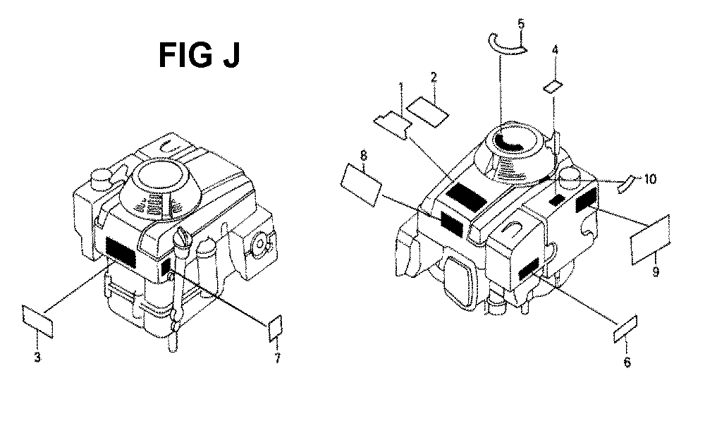Fig-3 Diagram and Parts List for GXV340K1 Type DNE4 Honda Engine