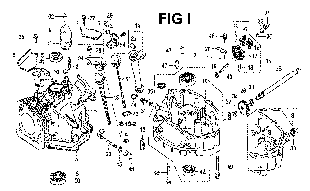Fig-4 Diagram and Parts List for GXV160K1 Type N4C Honda Engine