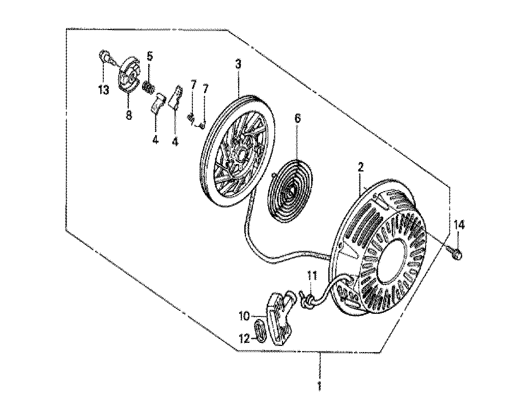 Fig-0 Diagram and Parts List for GX270 Type QSEA Honda Engine