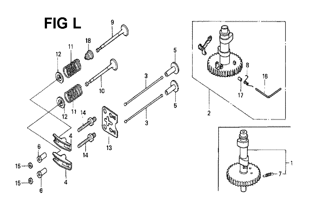 Fig-6 Diagram and Parts List for GXV140 Type N1SA Honda Engine