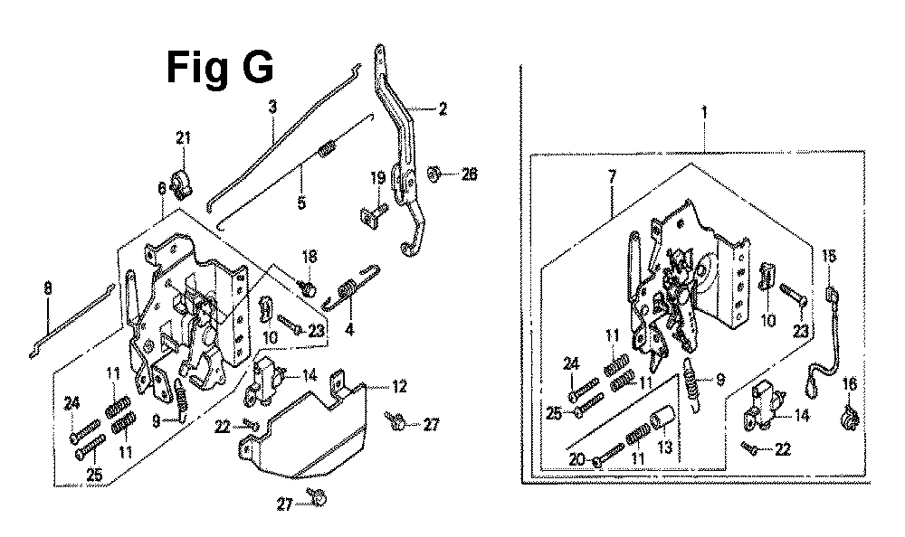 Fig-8 Diagram and Parts List for GXV160K1 Type N12 Honda Engine