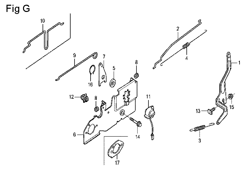 Fig-7 Diagram and Parts List for GCV160LA Type S3A Honda Engine