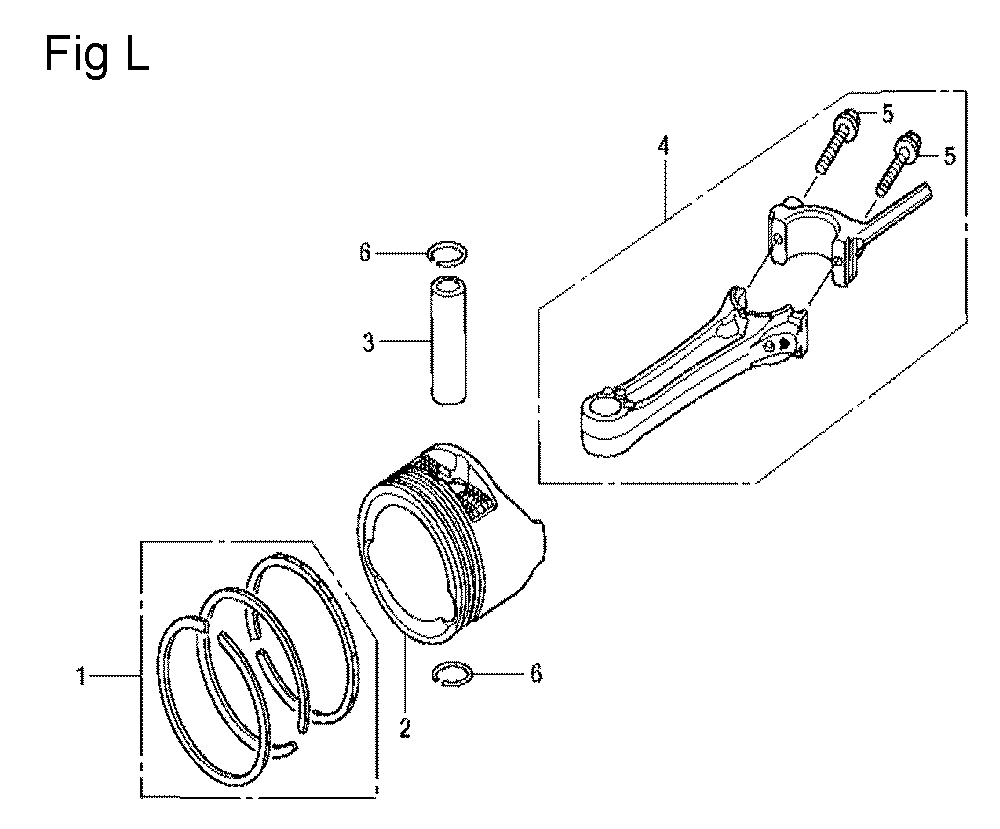 Fig-12 Diagram and Parts List for GCV160LA Type S3H Honda Engine