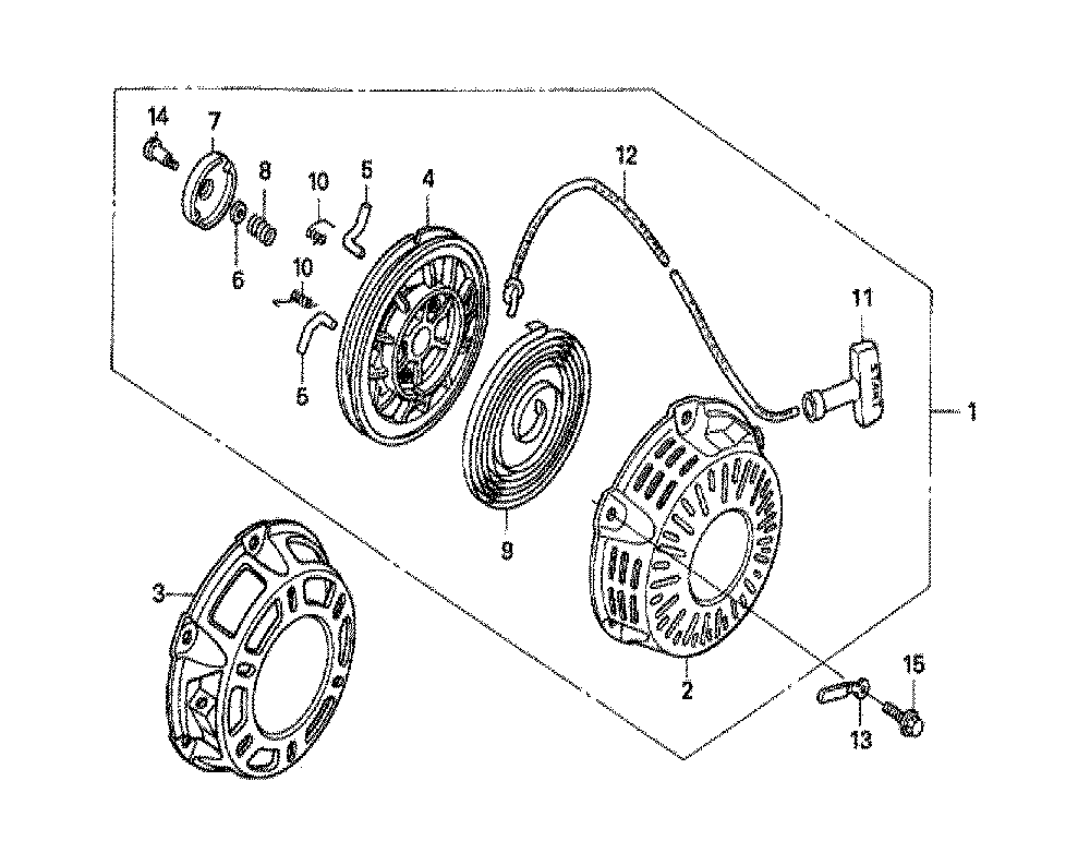Fig-0 Diagram and Parts List for GX160U1 Type VX2 Honda Engine