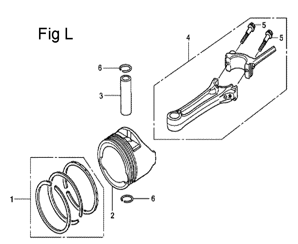 Fig-12 Diagram and Parts List for GCV135 Type A2A Honda Engine