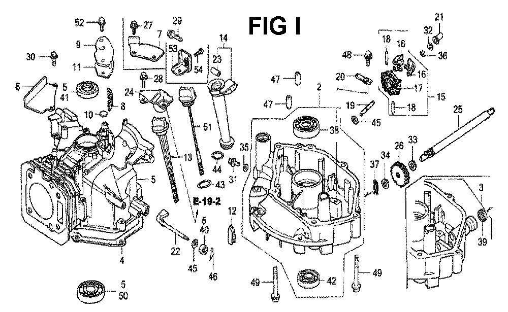 Fig-7 Diagram and Parts List for GXV160K1 Type N6S1 Honda Engine