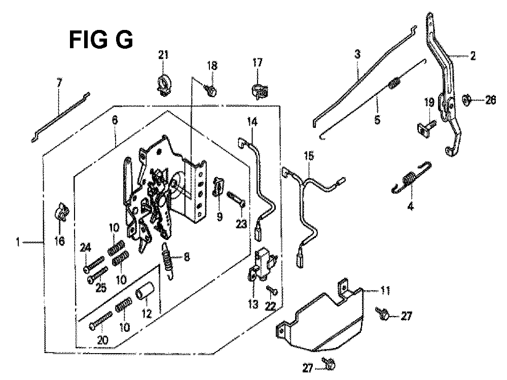 Fig-4 Diagram and Parts List for GXV160K1 Type N5 Honda Engine