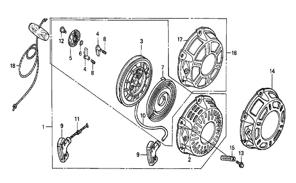 Fig-0 Diagram and Parts List for GX160K1 Type LSS1 Honda Engine