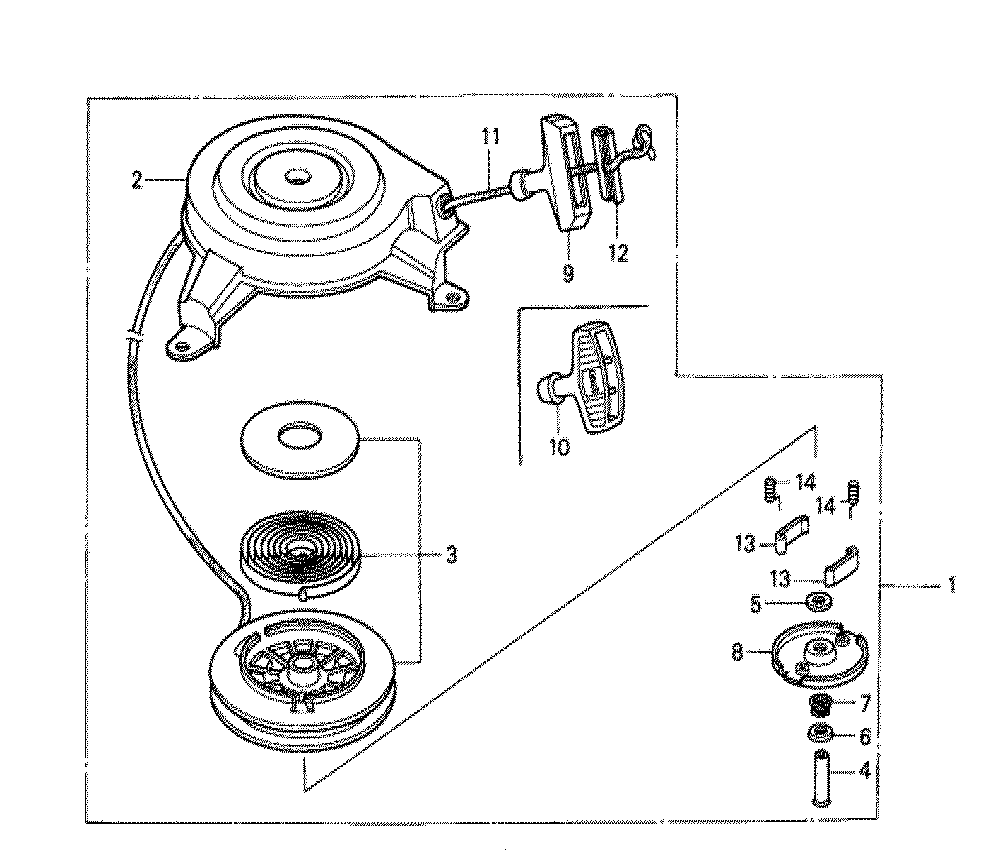 Fig-0 Diagram and Parts List for GXV140 Type N1GE Honda Engine