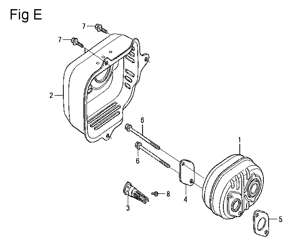 Fig-5 Diagram and Parts List for GCV160LE Type A7H1 Honda Engine