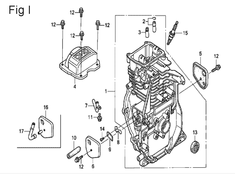 Fig-9 Diagram and Parts List for GX100U Type SE3 Honda Engine