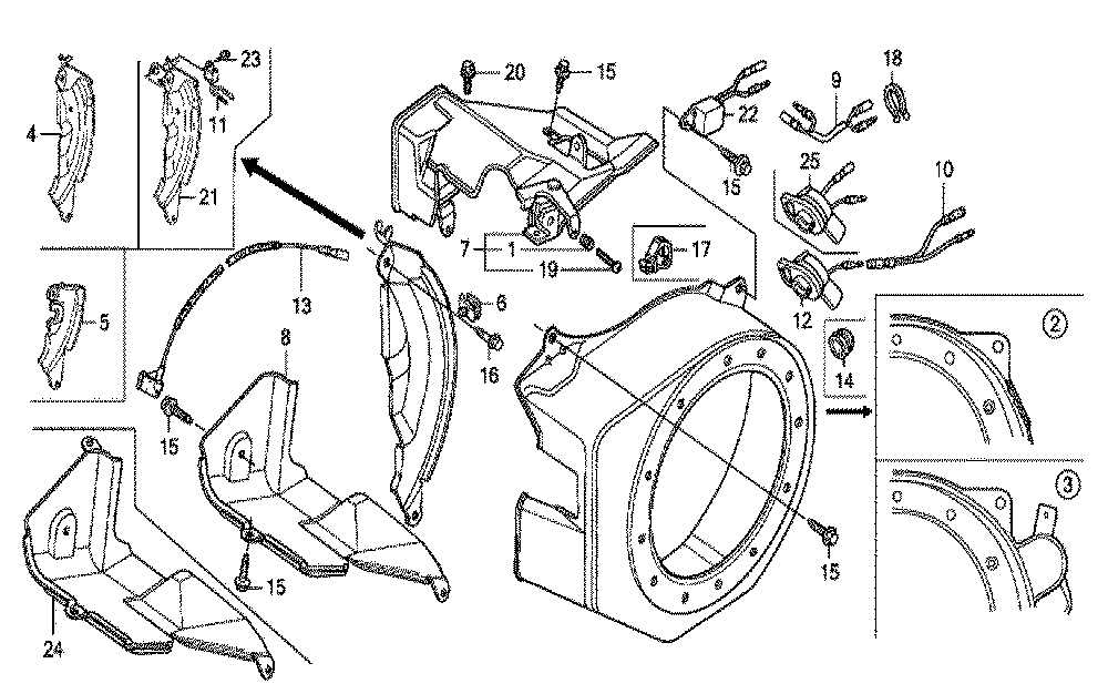 Fig-0 Diagram and Parts List for GX200 Type VSW Honda Engine