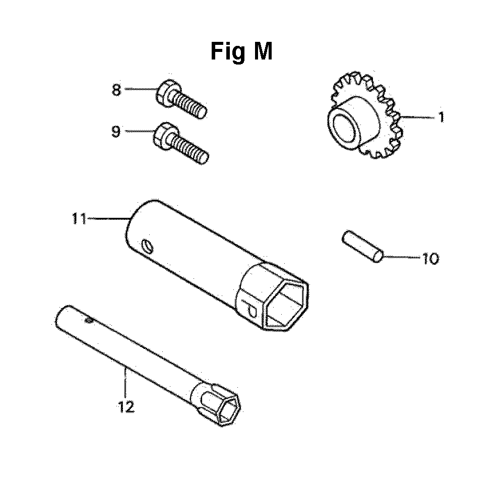Fig-10 Diagram and Parts List for GXV120 Type A1LA Honda Engine
