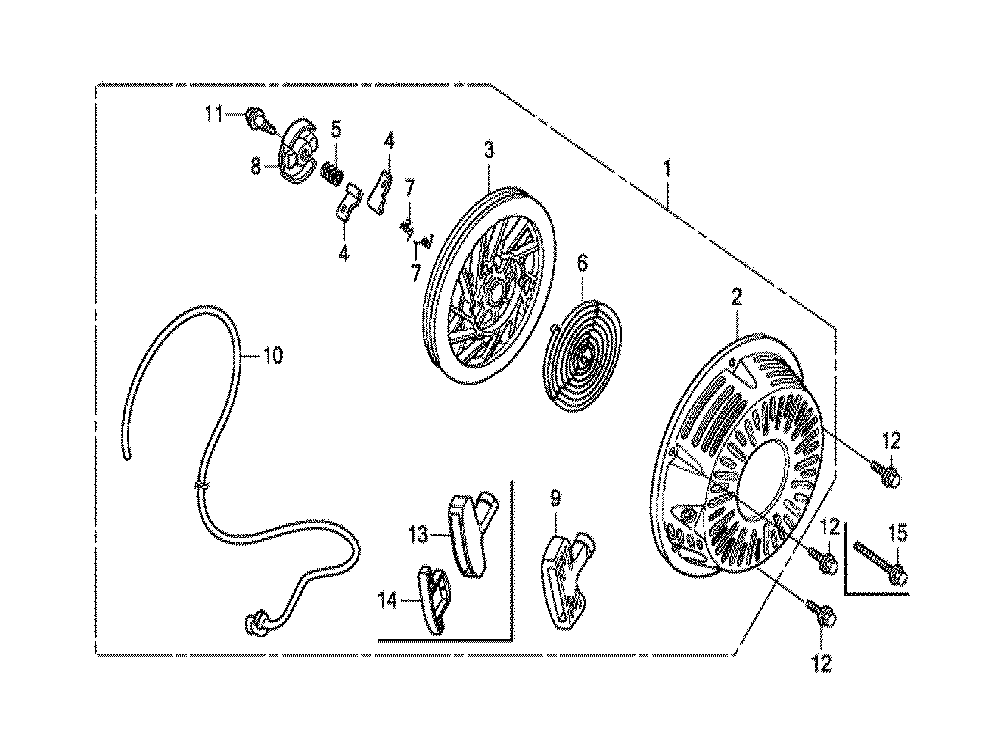 Fig-0 Diagram and Parts List for GX270T Type QXQ4 Honda Engine