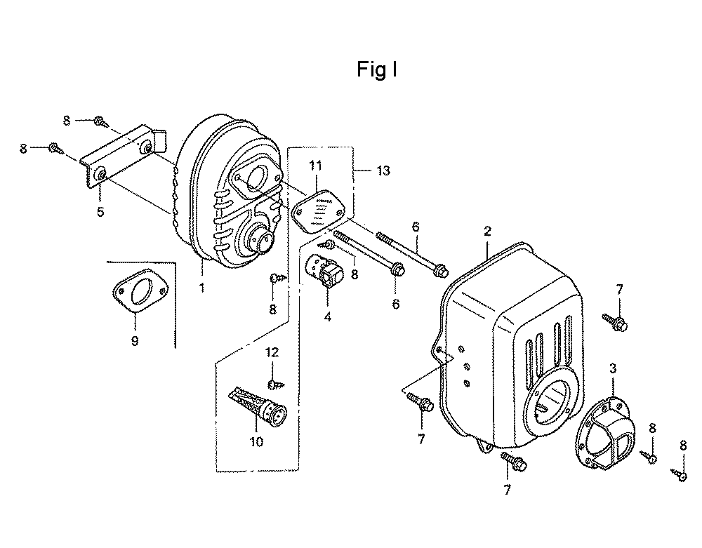 Fig-9 Diagram and Parts List for GC160 Type QHAJ Honda Engine