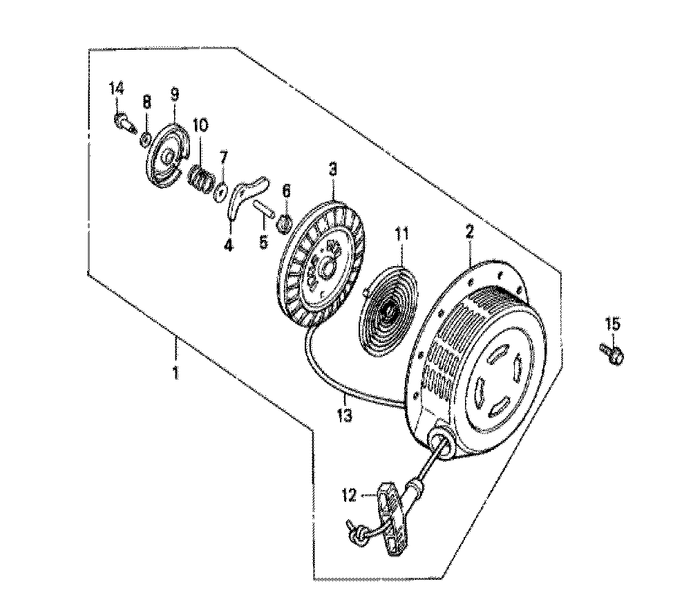 Fig-0 Diagram and Parts List for GX240 Type QH Honda Engine