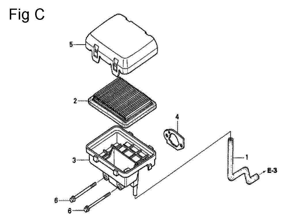 Fig-3 Diagram and Parts List for GC160A Type QHEB Honda Engine