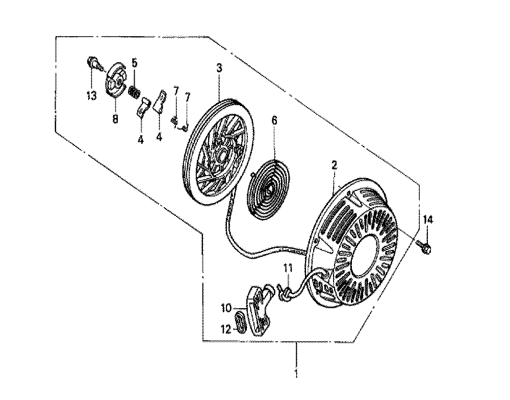 Fig-0 Diagram and Parts List for GX240K1 Type ES3 Honda Engine