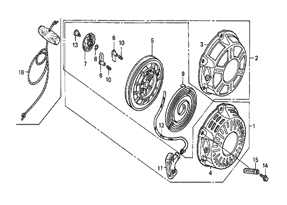 Fig-0 Diagram and Parts List for GX160K1 (QGR9)(86-9099999) Honda Engine