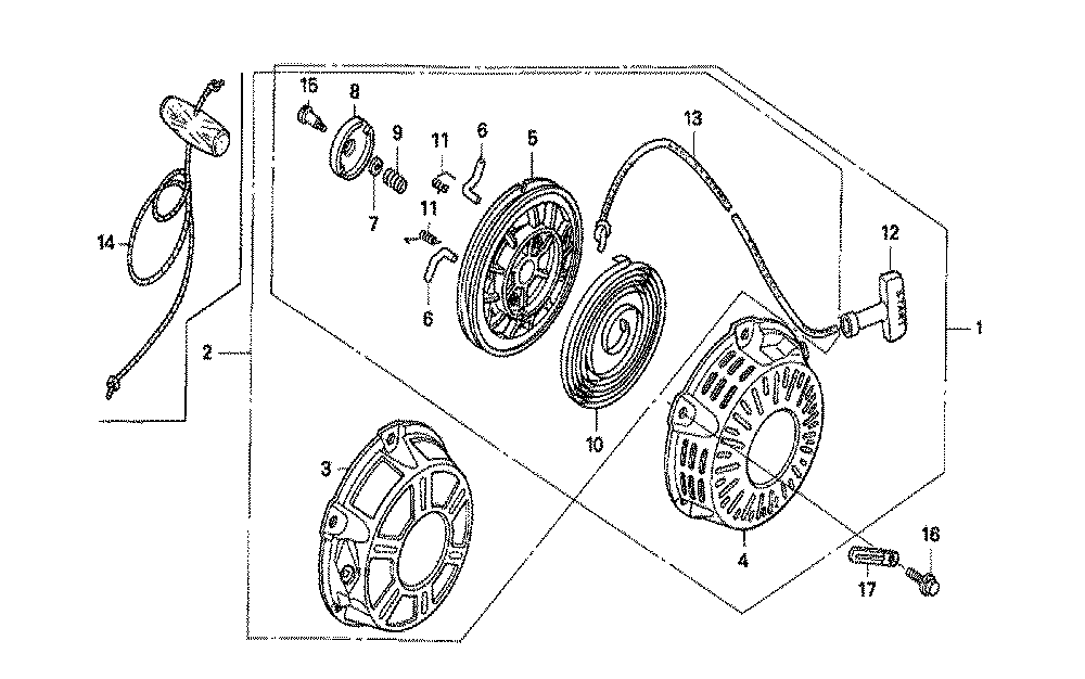 Fig-0 Diagram and Parts List for GX160K1 Type VEBM Honda Engine