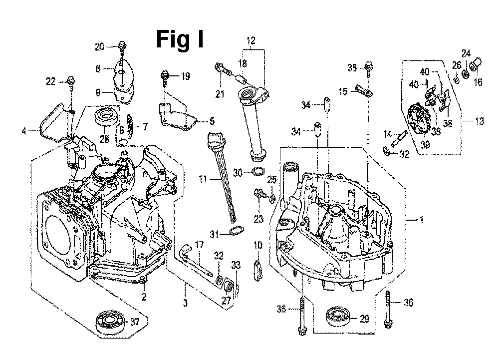 Fig-8 Diagram and Parts List for GXV160UA1 Type T1AH Honda Engine