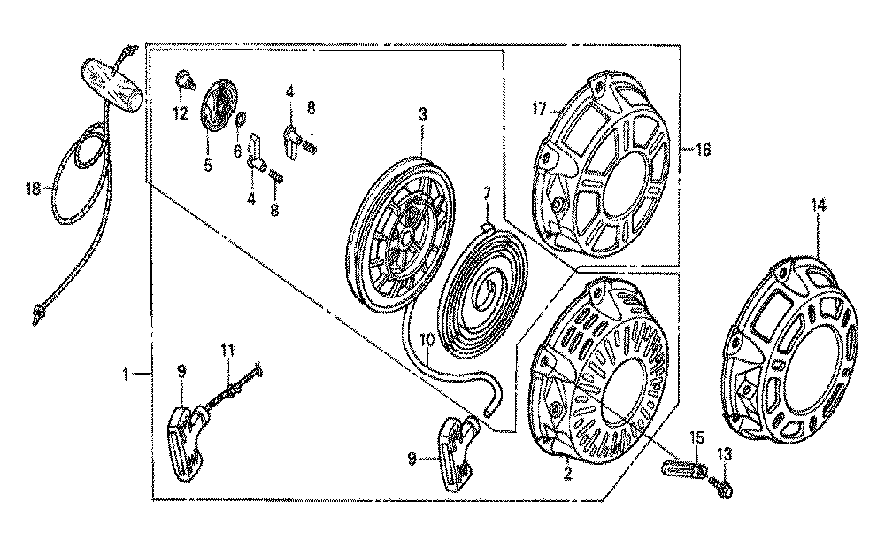 Fig-0 Diagram and Parts List for GX160K1 Type LSS4 Honda Engine