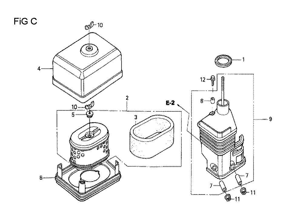 Fig-13 Diagram and Parts List for GX160U1 Type VHH4 Honda Engine