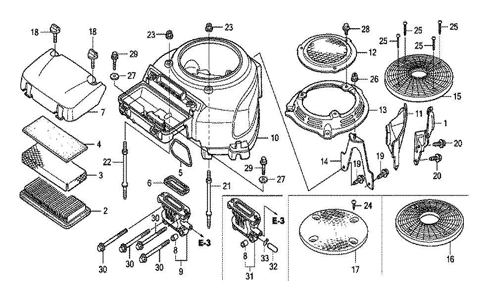 Fig-0 Diagram and Parts List for GXV530R Type QXA4 Honda Engine