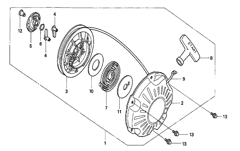 Fig-0 Diagram and Parts List for GX100U Type SE3 Honda Engine