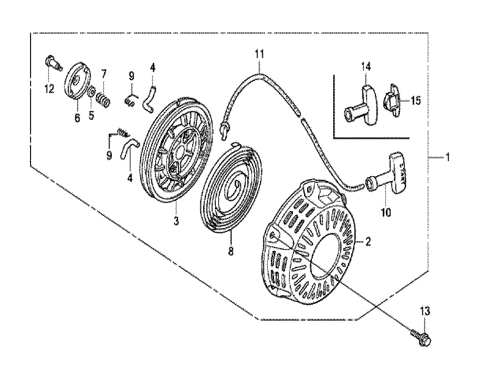 Fig-0 Diagram and Parts List for GX120UT1 Type HTF2 Honda Engine
