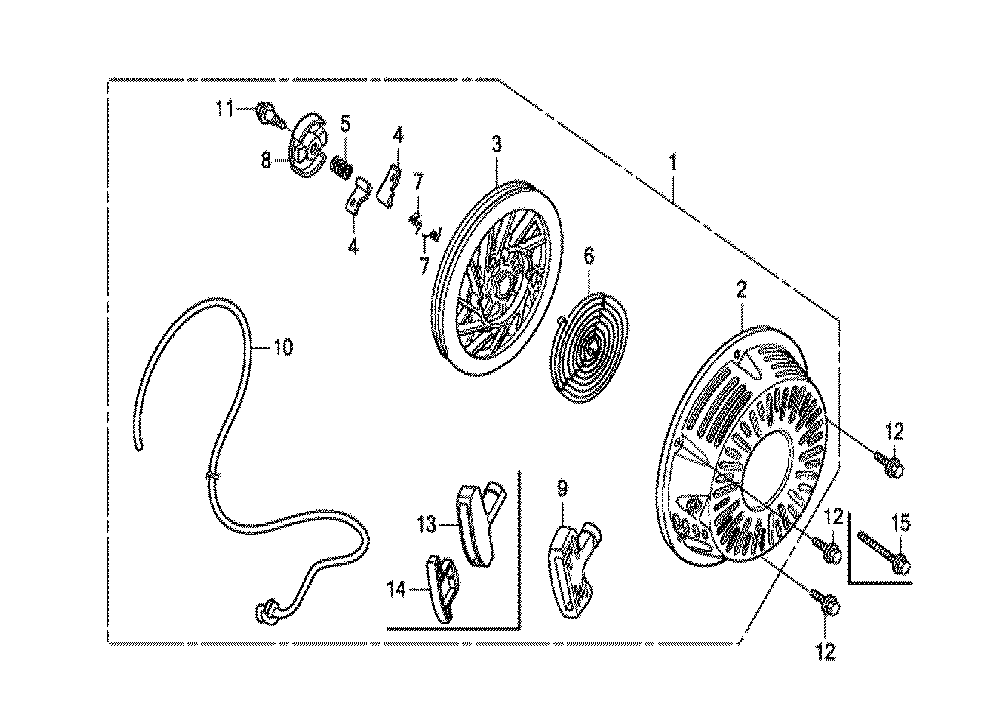 Fig-0 Diagram and Parts List for GX270T Type QN Honda Engine
