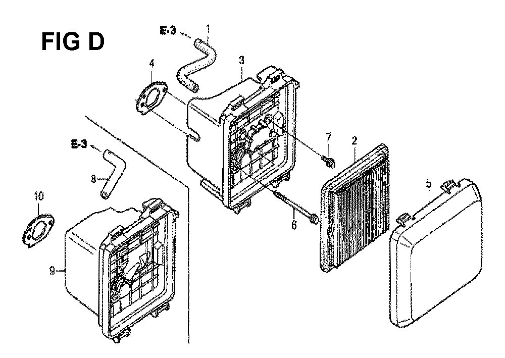 Fig-4 Diagram and Parts List for GCV190LA Type S3C Honda Engine