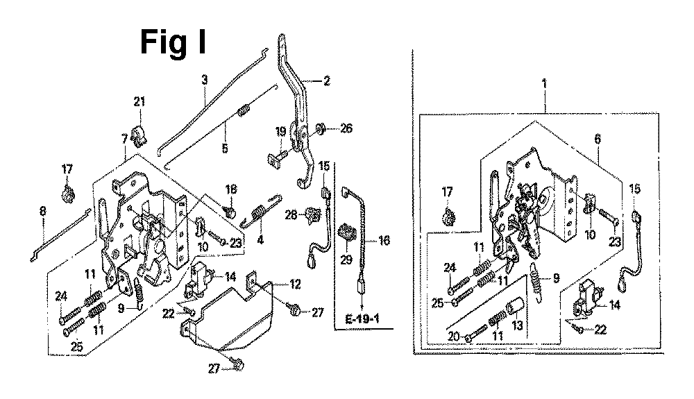 Fig-10 Diagram and Parts List for GXV160H2 Type T1AH Honda Engine
