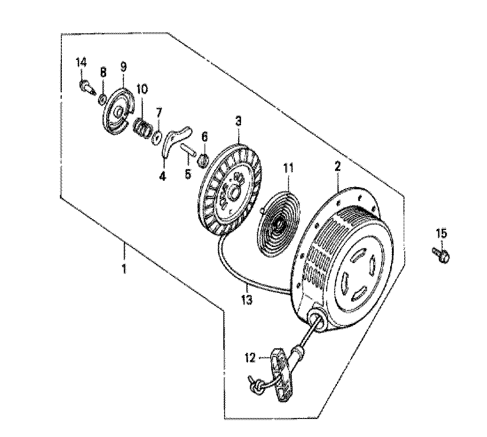 Fig-0 Diagram and Parts List for GX240 Type VA Honda Engine