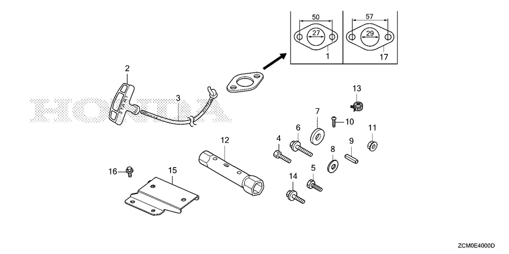 Other Parts (1) Diagram and Parts List for GX690RH (Type TXFC)(GCAPH-2000001-9999999) Honda Engine