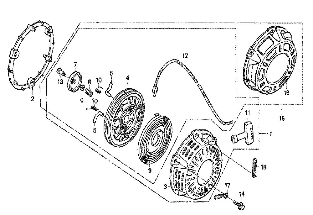 Fig-0 Diagram and Parts List for GX200 Type LSK Honda Engine