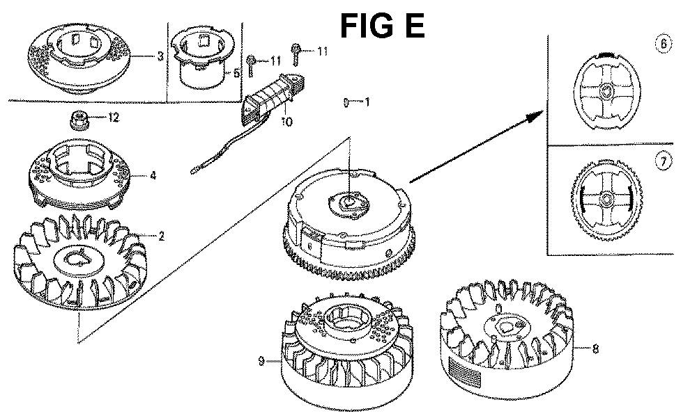 Fig-2 Diagram and Parts List for GXV160K1 Type SFSK Honda Engine