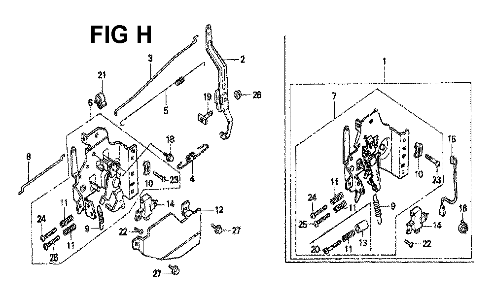 Fig-1 Diagram and Parts List for GXV160 Type N1C Honda Engine