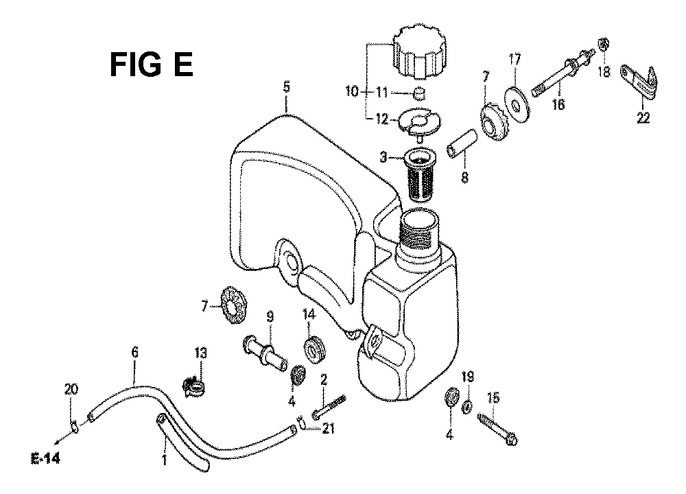 Fig-3 Diagram and Parts List for GXV160 Type N4C Honda Engine