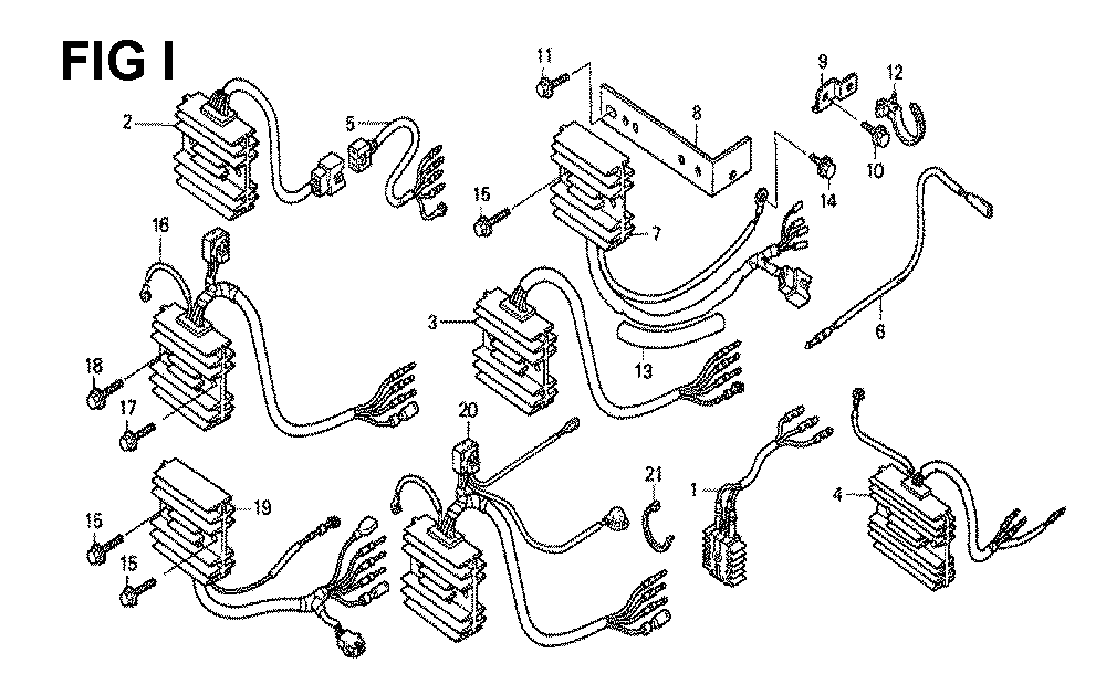 Fig-11 Diagram and Parts List for GXV530 Type DXA1A Honda Engine