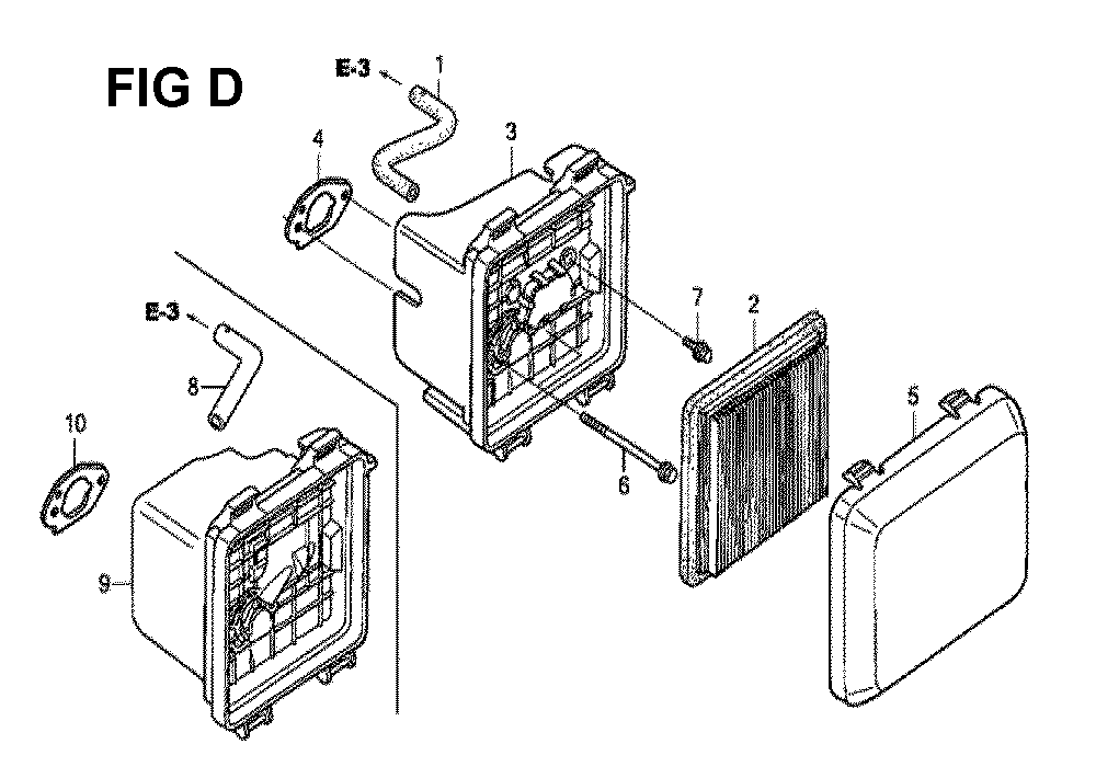 Fig-4 Diagram and Parts List for GCV190LA Type S3L Honda Engine