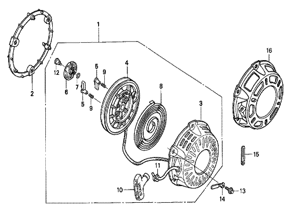 Fig-0 Diagram and Parts List for GX200 Type SD4 Honda Engine