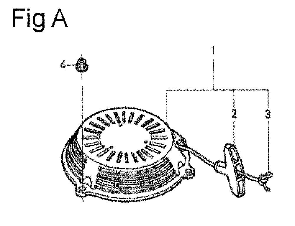 Fig-1 Diagram and Parts List for GSV190A Type A4G7 Honda Engine
